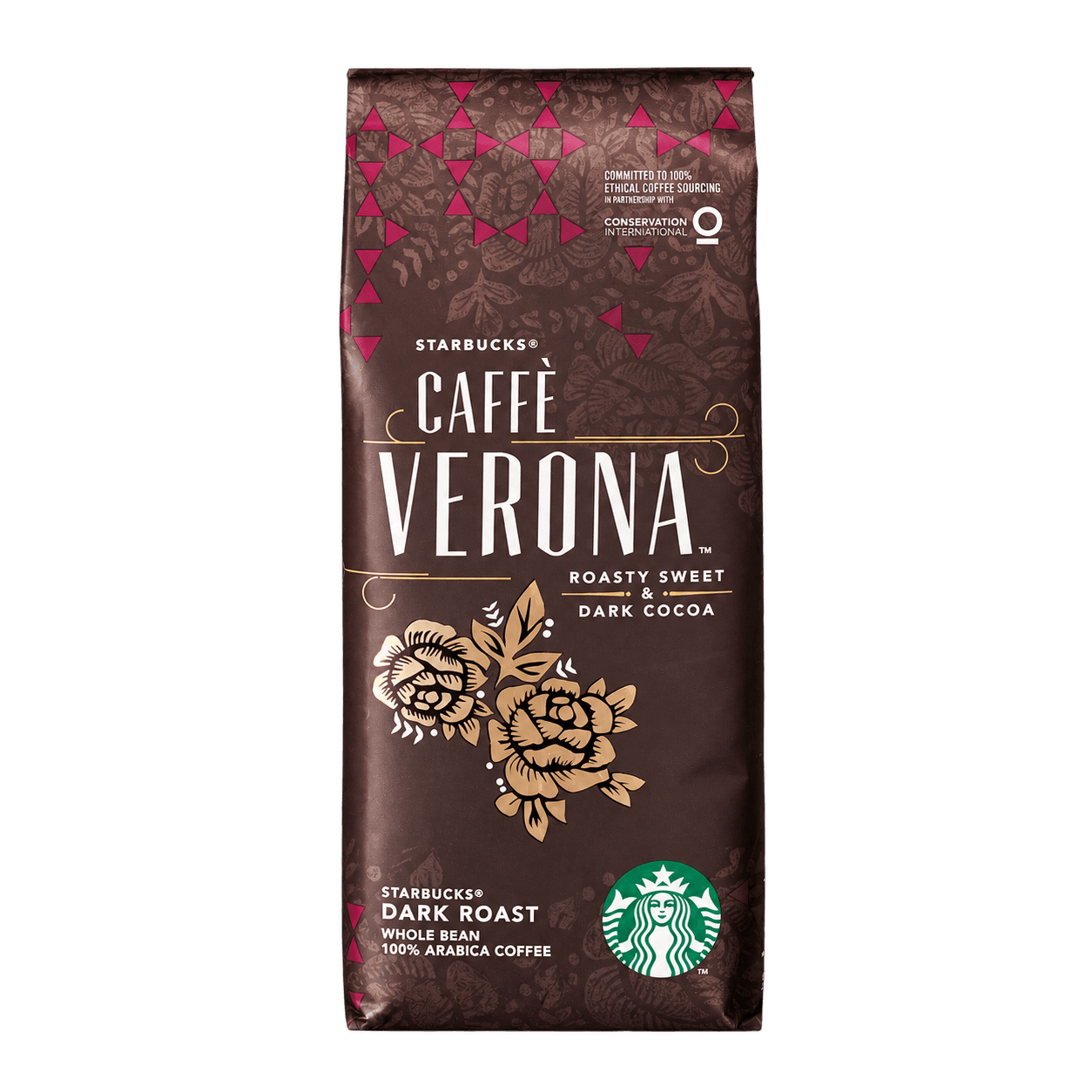 Starbucks Caffè Verona whole-bean coffee bag